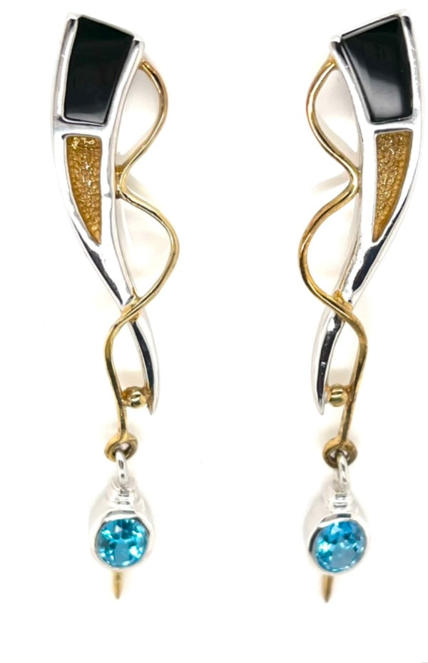 Twilight Spiral Earrings