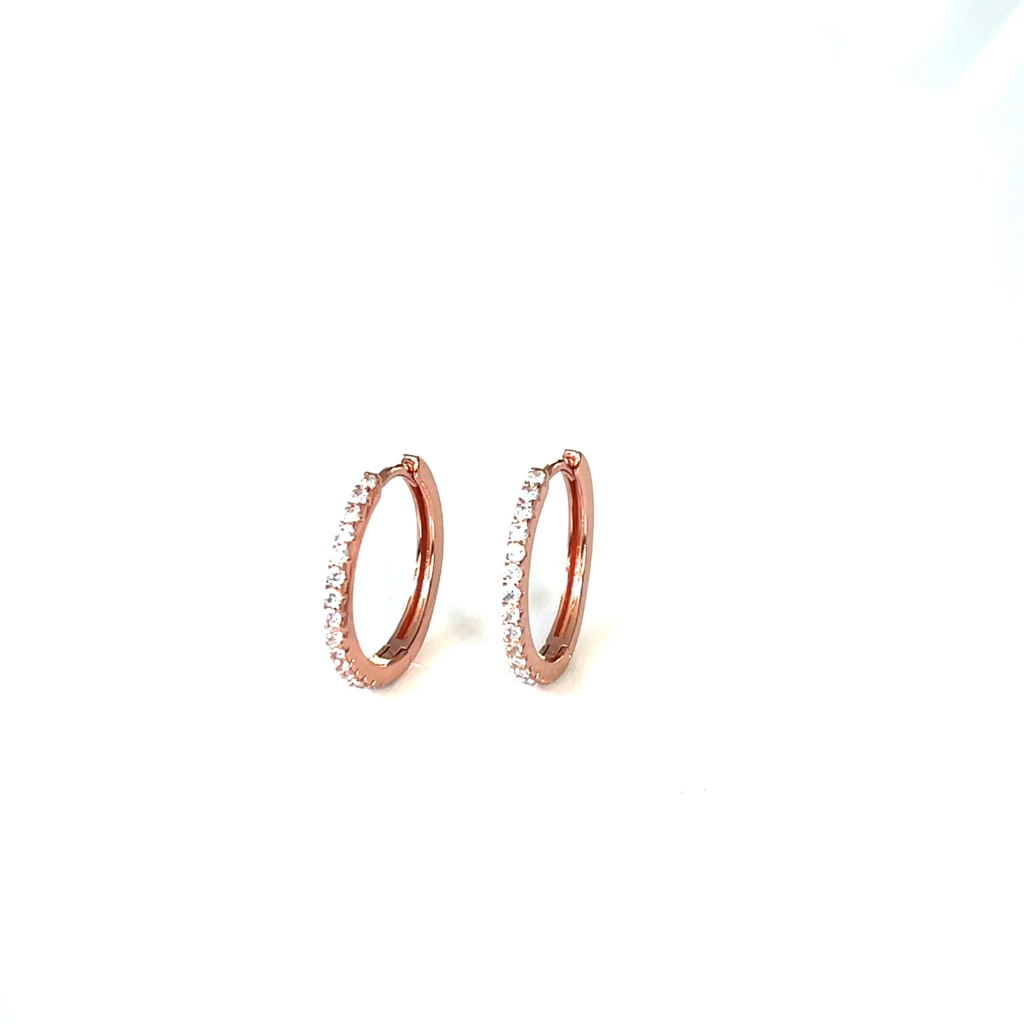Eternity Radiance Medium CZ Hoop Earrings — 18mm