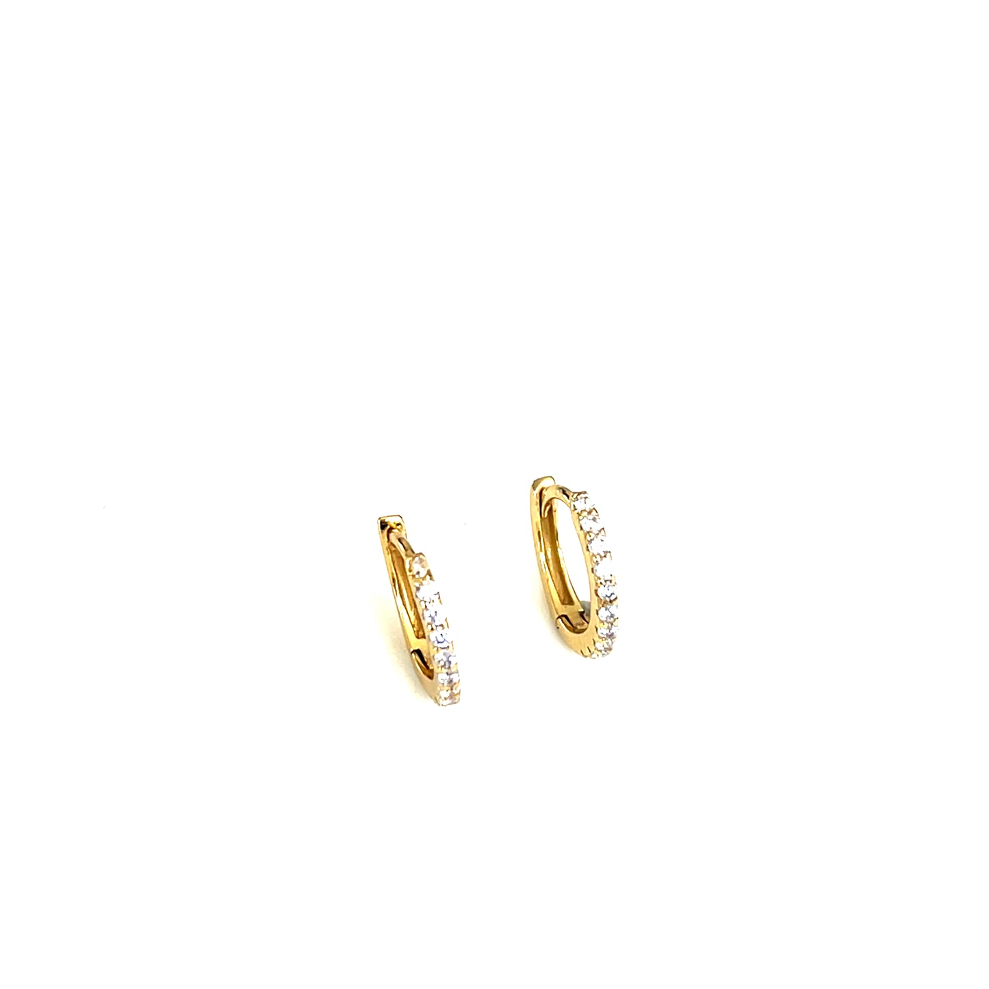 Eternity Radiance Small CZ Hoop Earrings — 13mm