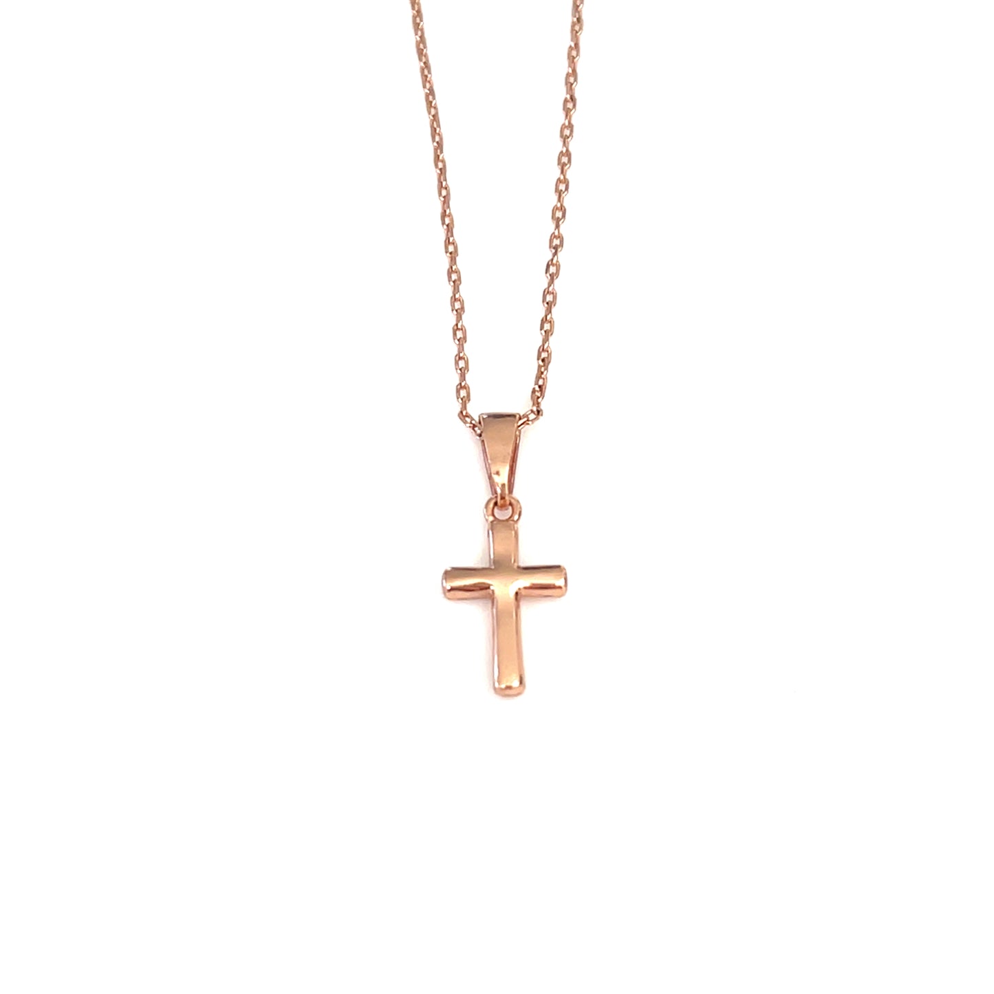 Classic Polished Cross Necklace — Medium size