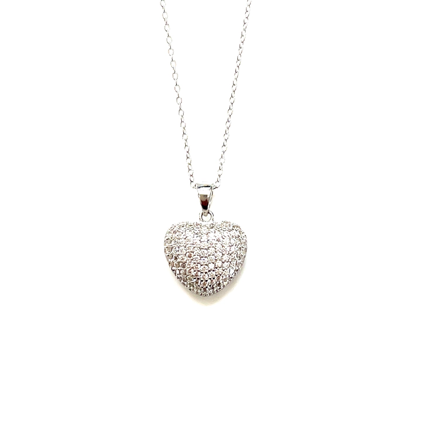 Classic Puff Heart Necklace