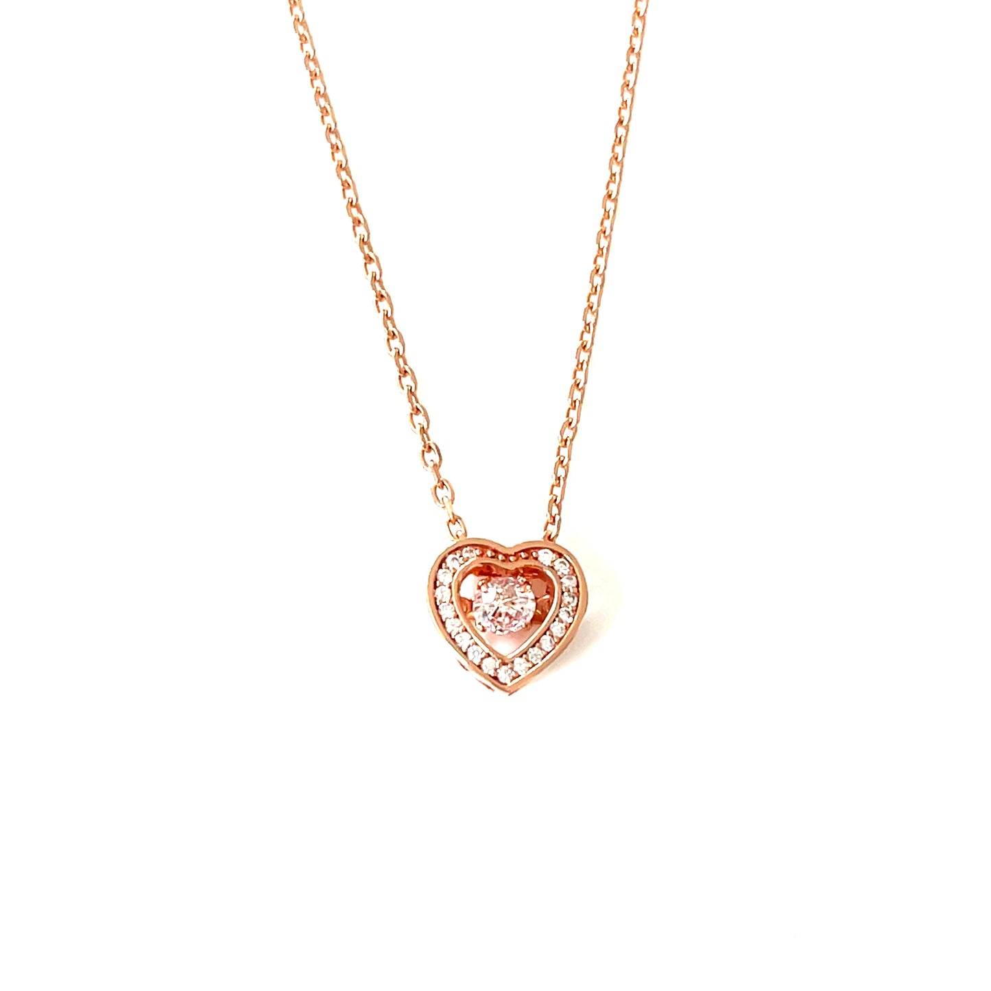 Dancing Heart Necklace – Eternal Embrace Collection