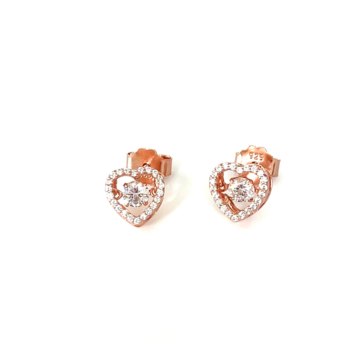 Dancing Heart Studs – Eternal Embrace Collection