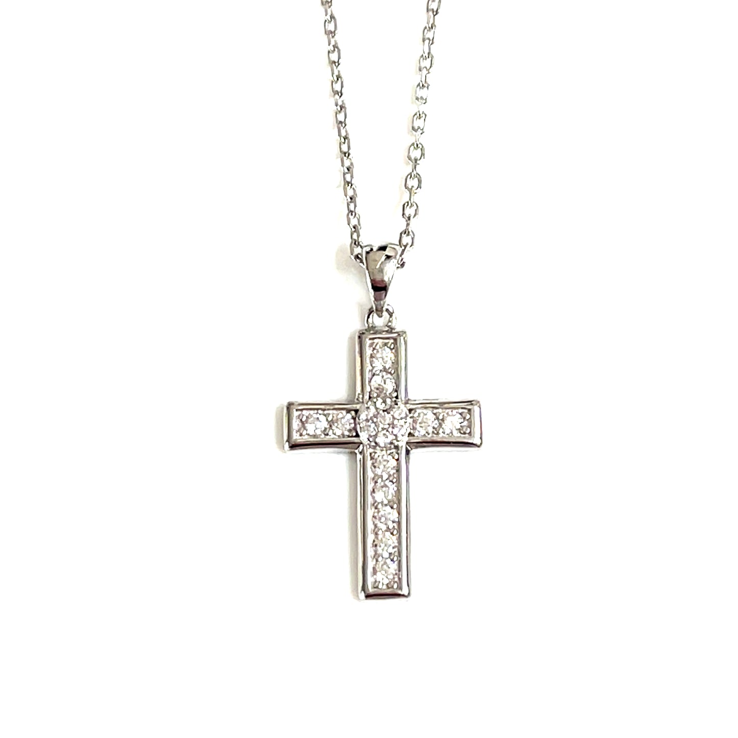 ✝️ Signature Classic Cross Necklace – Sterling Silver
