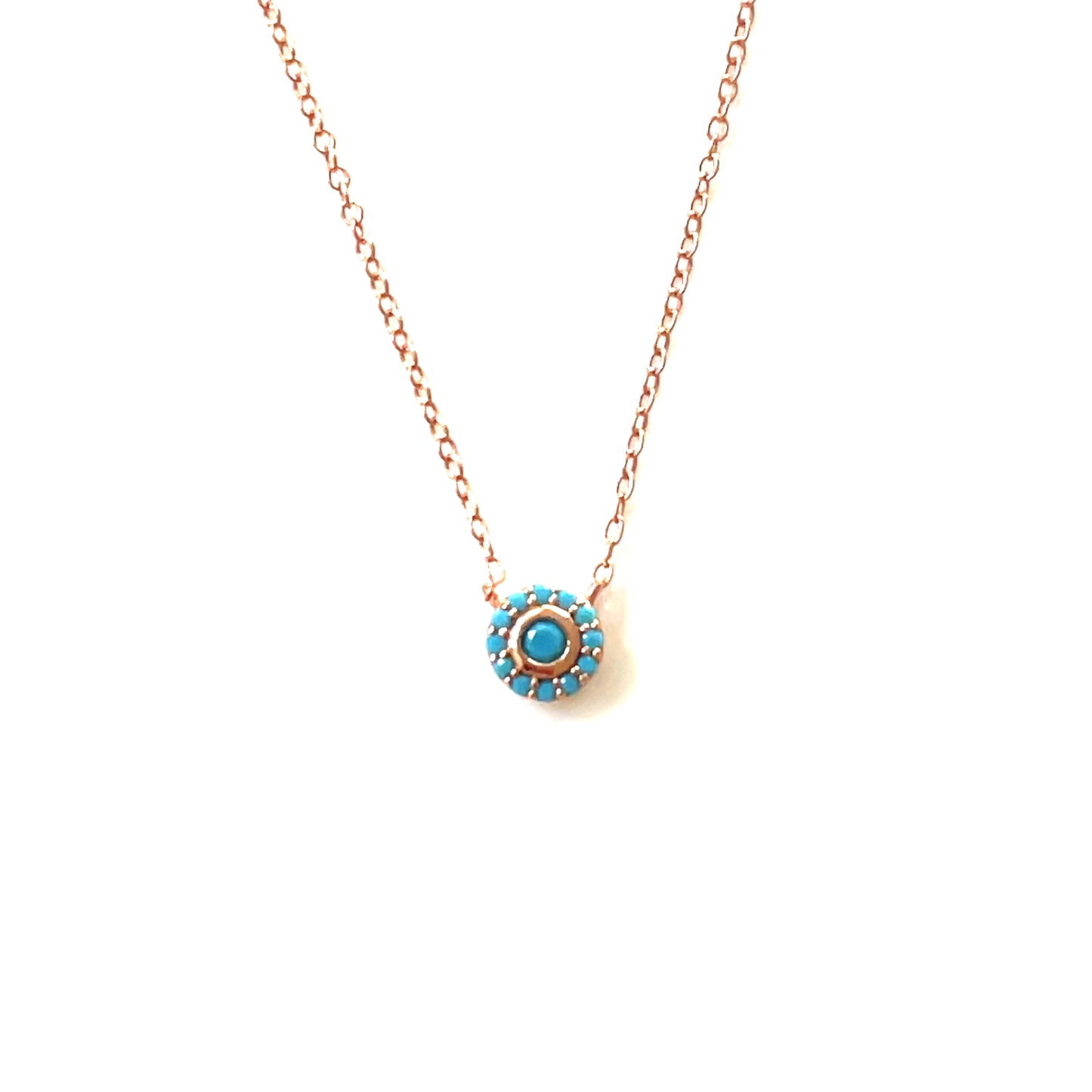 ✨ Petite Shimmer Turquoise Glow Pendant