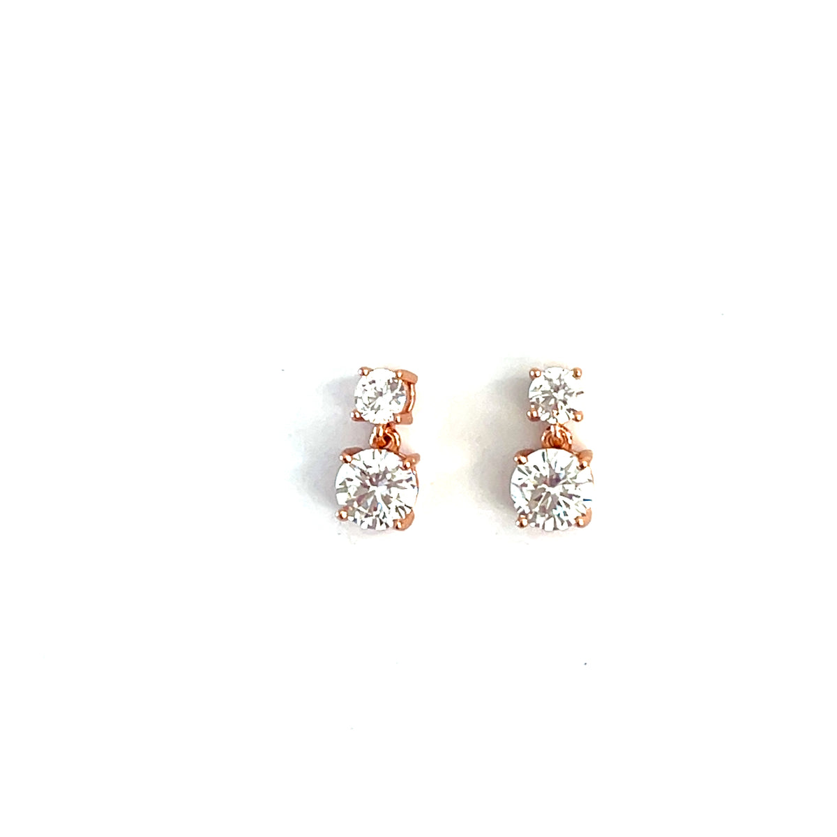 ✨ Petite Shimmer Double Radiant Drop Earrings