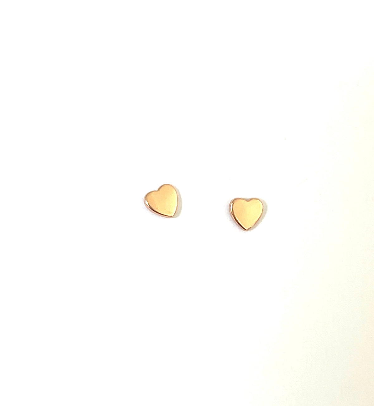 Little Luxe Polished Heart Studs