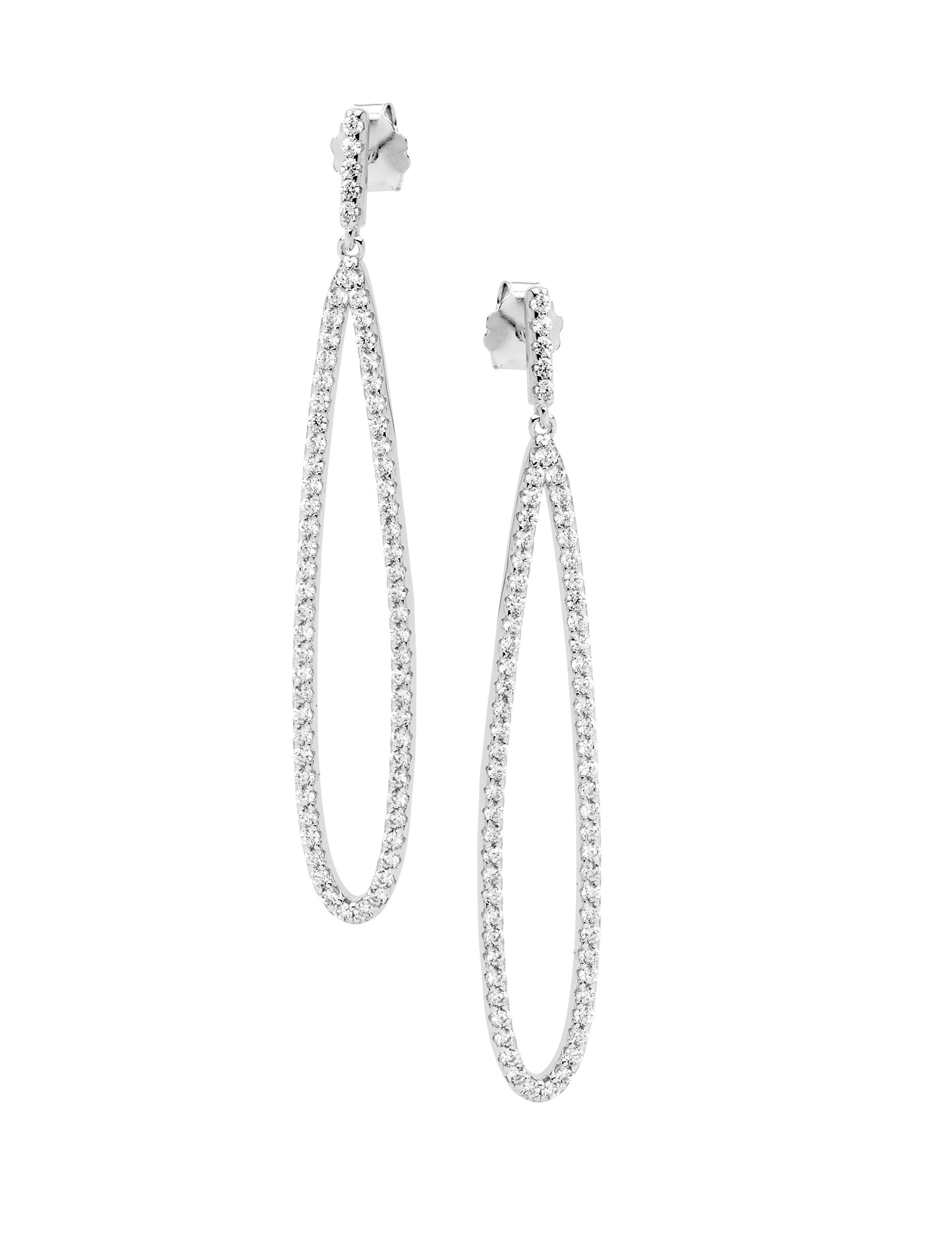 Vow & Radiance Teardrop Loop Earrings