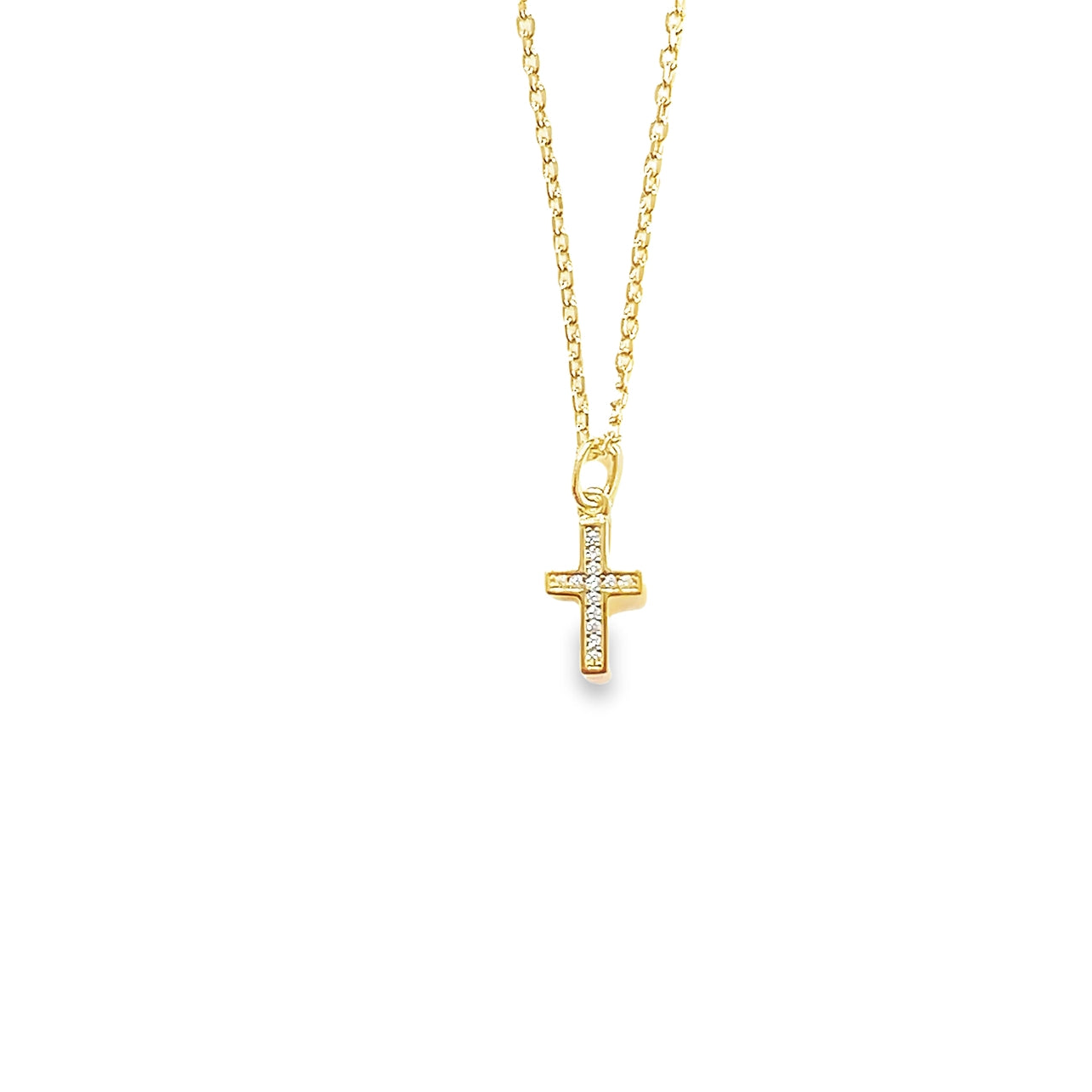 Radiant Reverence Petite Cross Necklace-Luminous Grace