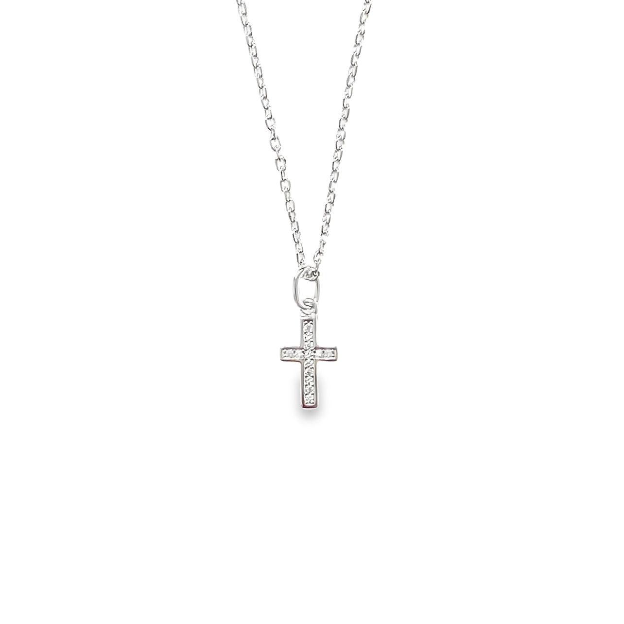 Radiant Reverence Petite Cross Necklace-Luminous Grace