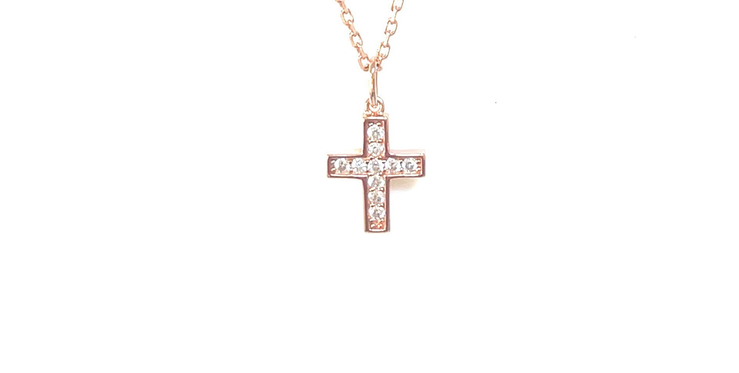 Celestial Faith Cross necklace: Luminous Grace