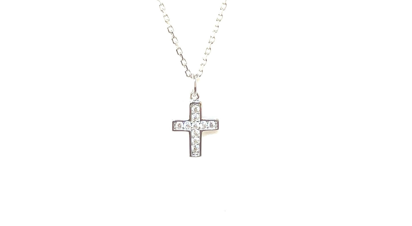 Celestial Faith Cross necklace: Luminous Grace