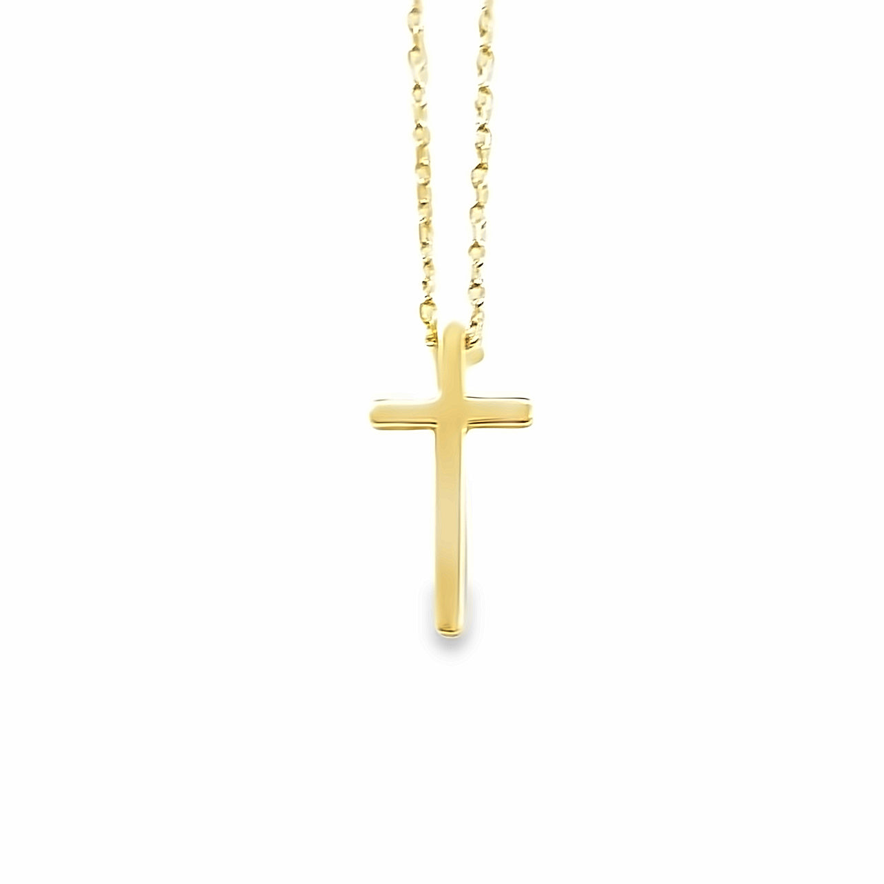 Classic silver cross -Graceful Light Cross Necklace