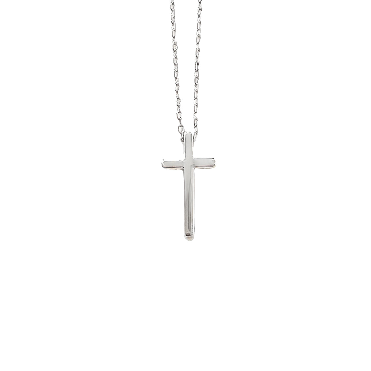 Classic silver cross -Graceful Light Cross Necklace