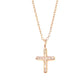 Sacred Beauty- Baguette CZ Cross Necklace