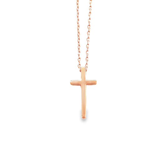 Classic silver cross -Graceful Light Cross Necklace