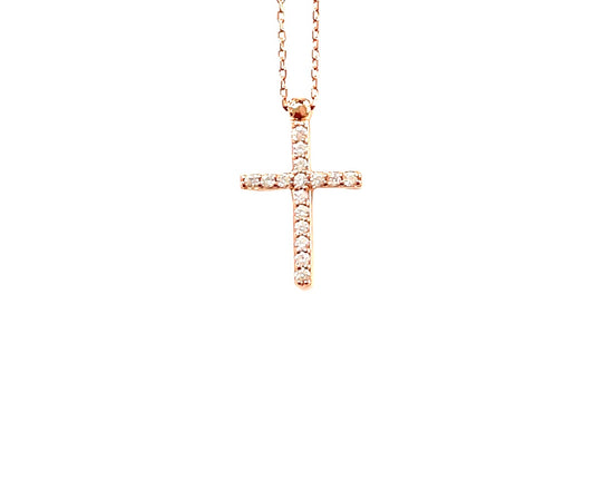 Divine Radiance Cross Necklace-Modern Sparkle