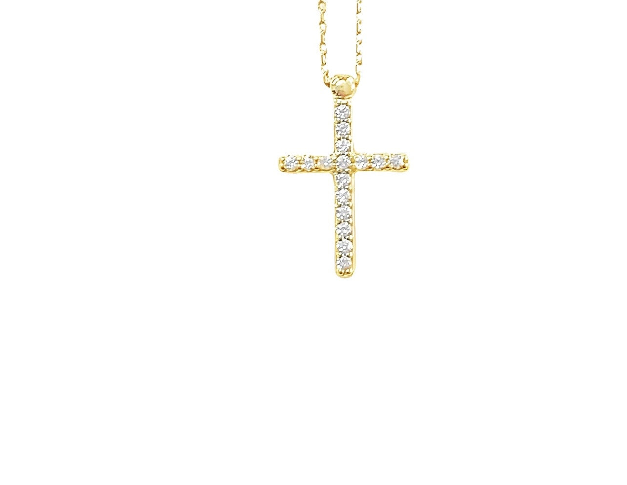 Divine Radiance Cross Necklace-Modern Sparkle
