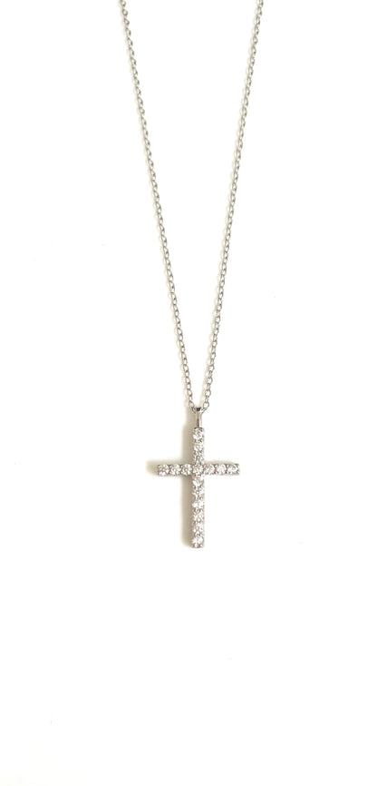 Classic Sparkle Cross Pendant