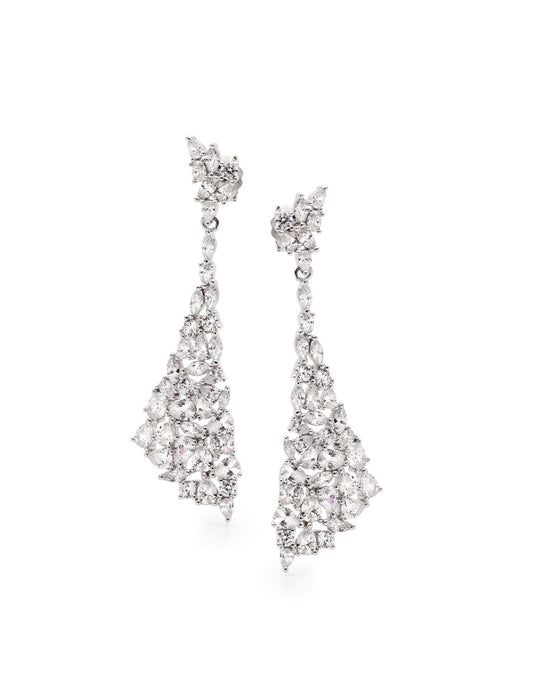 Vow & Radiance Cascading Triangular Earrings
