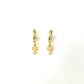 Grace & Glow Polished Cross Hoop Earrings