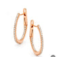 ✨ Classic Hoop Earrings with Pavé Accents