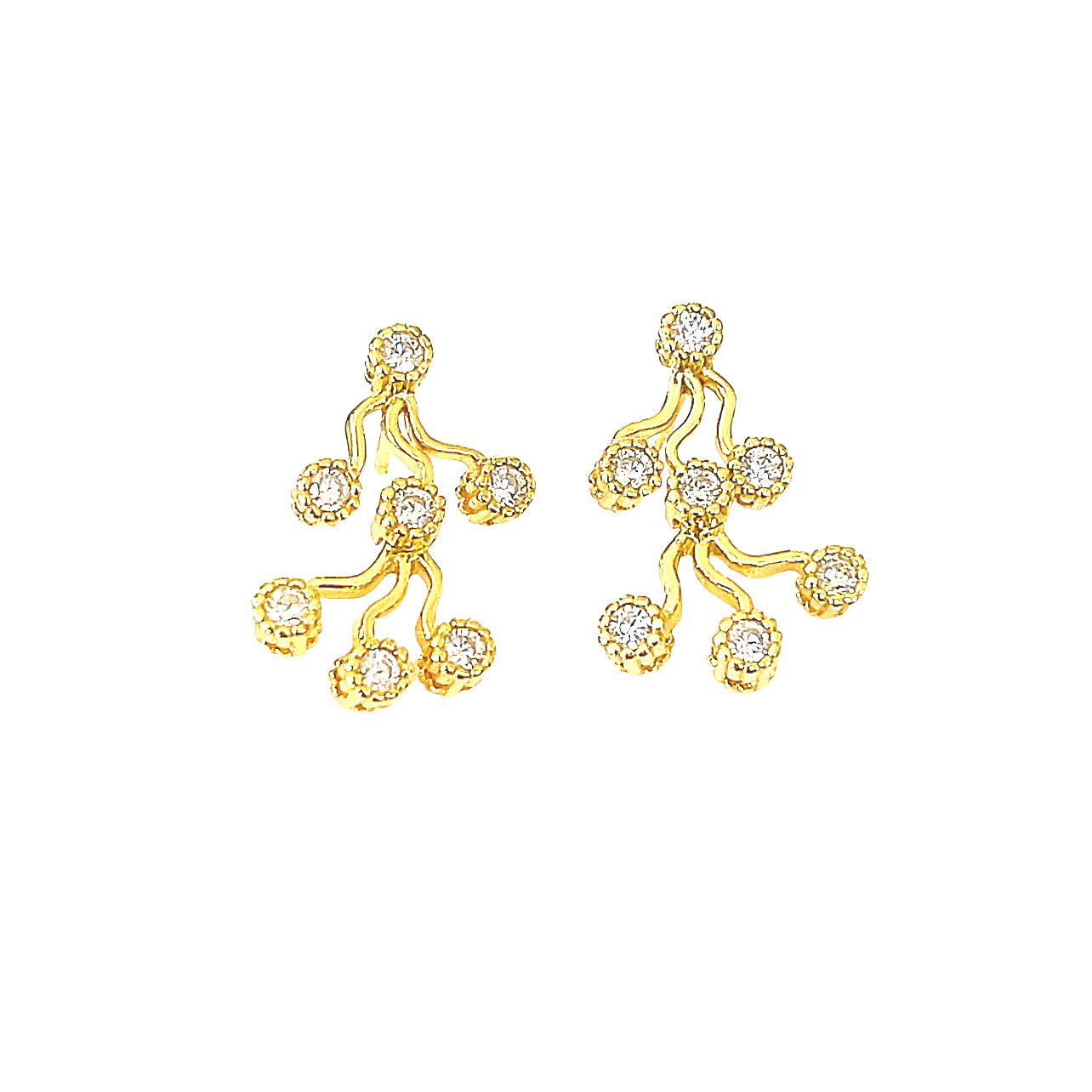 🌿 Nature-Inspired Drop Earrings- The Blossom