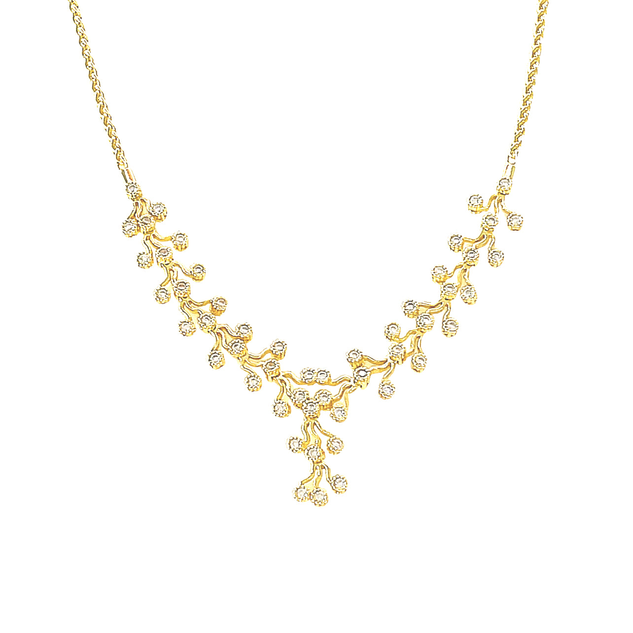 V-Vine & Blossoms Necklace