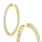 Eternity Radiance Inside-Out CZ Hoop Earrings- 45mm Dia.