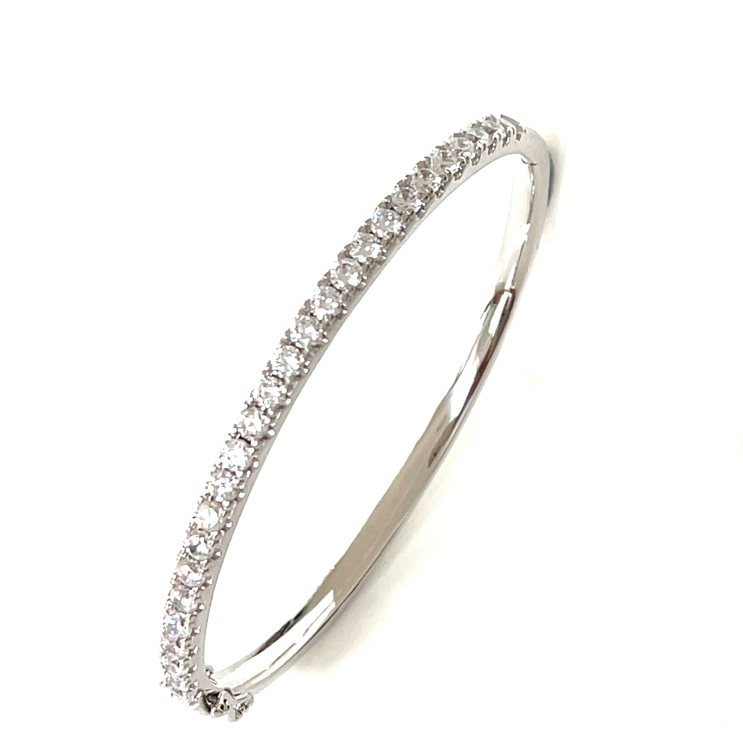 Eternity Radiance Bold Bangle-3mm CZ