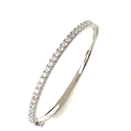 Eternity Radiance Bold Bangle-3mm CZ