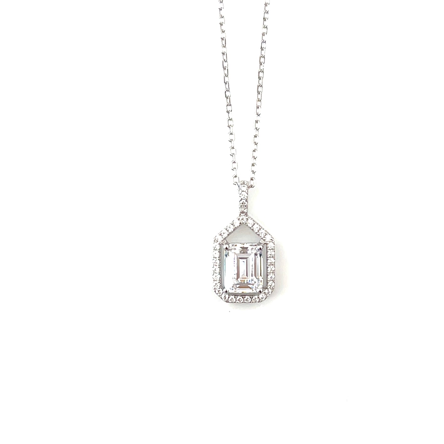 Celestial Grace Classic Halo Pendant