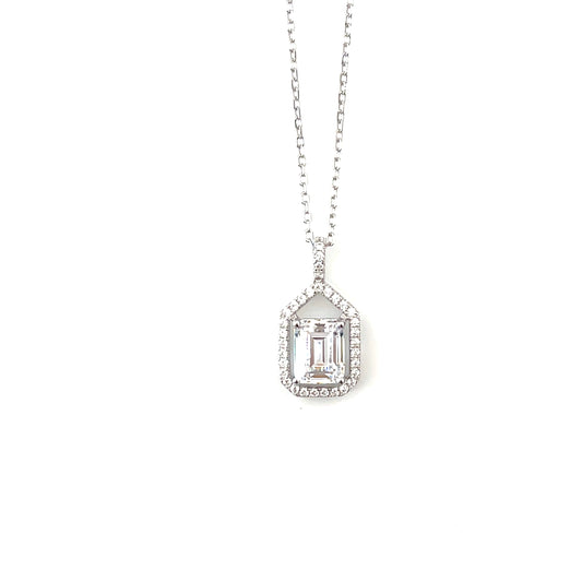 Celestial Grace Classic Halo Pendant