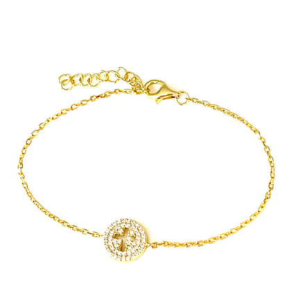 Minimalist Luxury Hollow Cross Bracelet