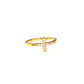 Paved-Set Stones Cross Ring