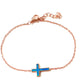 Blue-Opalite Cross Bracelet