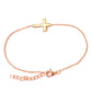 White-Opalite Inlaid Cross Bracelet