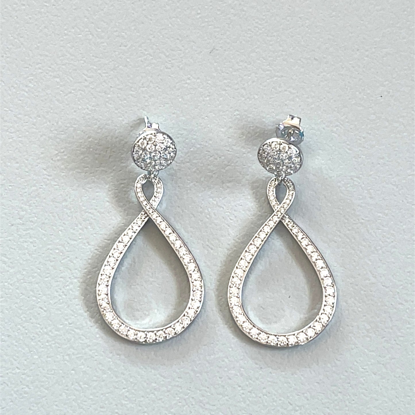Celestial Grace Teardrop Loop Earrings