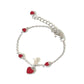 ❤️ Kids’ Sweetheart – Red Enamel Heart & Pearl Bracelet