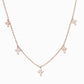 Luminous Grace- Five Tiny Cross necklace