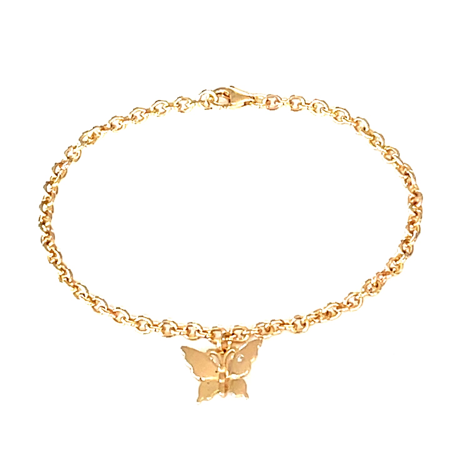 Garden Butterfly Charm Bracelet