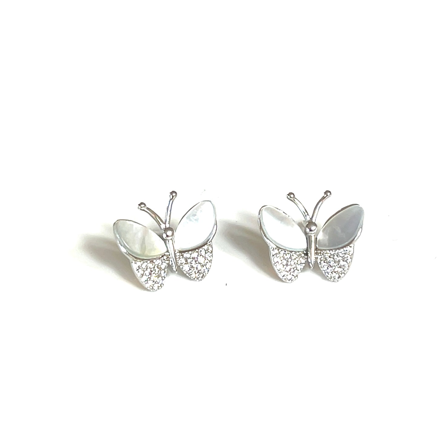 Iridescent Garden Butterfly Stud earrings