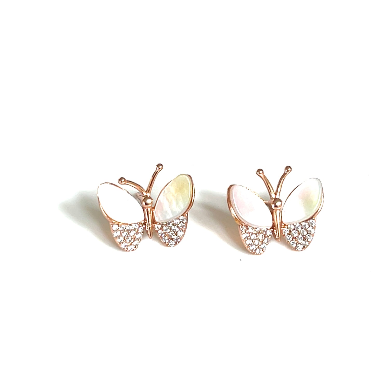 Iridescent Garden Butterfly Stud earrings
