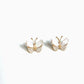 Iridescent Garden Butterfly Stud earrings