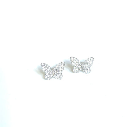 Garden Flutter CZ Stud Earrings