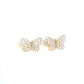 Garden Flutter CZ Stud Earrings