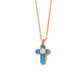Signature Classic-Luminous Blue Opalite Cross Necklace