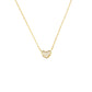 Petite Pavé Heart Necklace-Eternal Embrace
