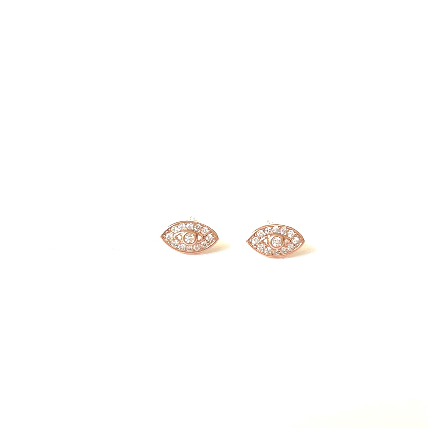 Divine Protection Stud Earrings – CZ & Sterling Silver