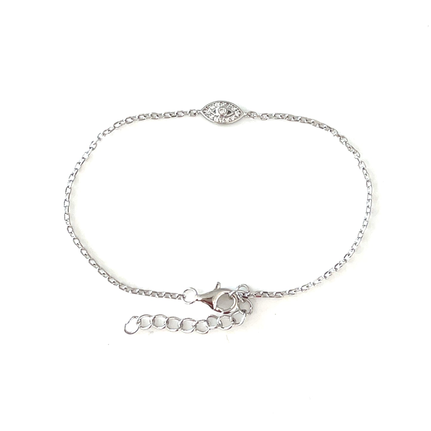 Divine Protection Bracelet – CZ & Silver